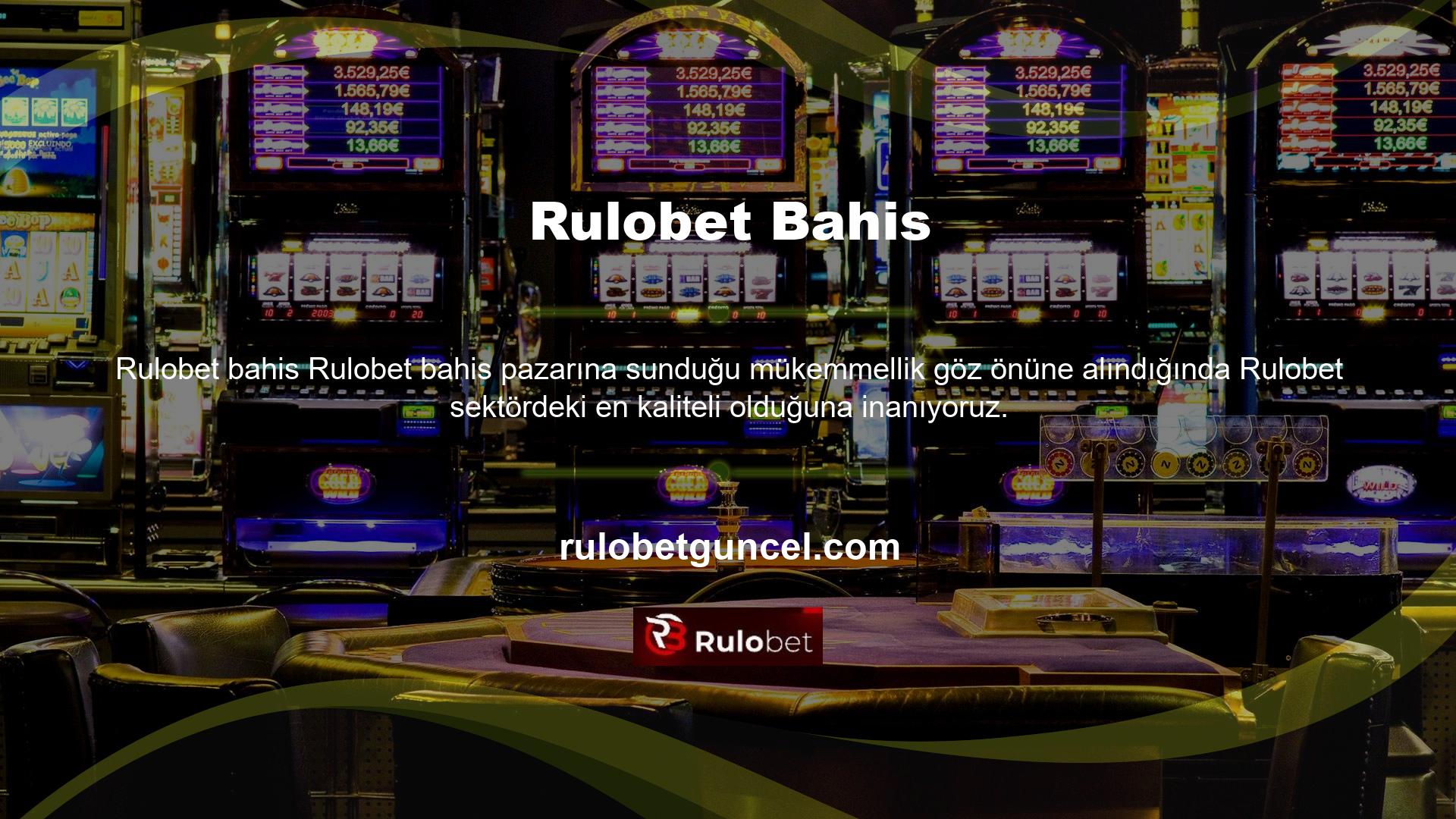 Bazı web siteleri zamanla Rulobet web sitesini taklit etme eğilimindedir