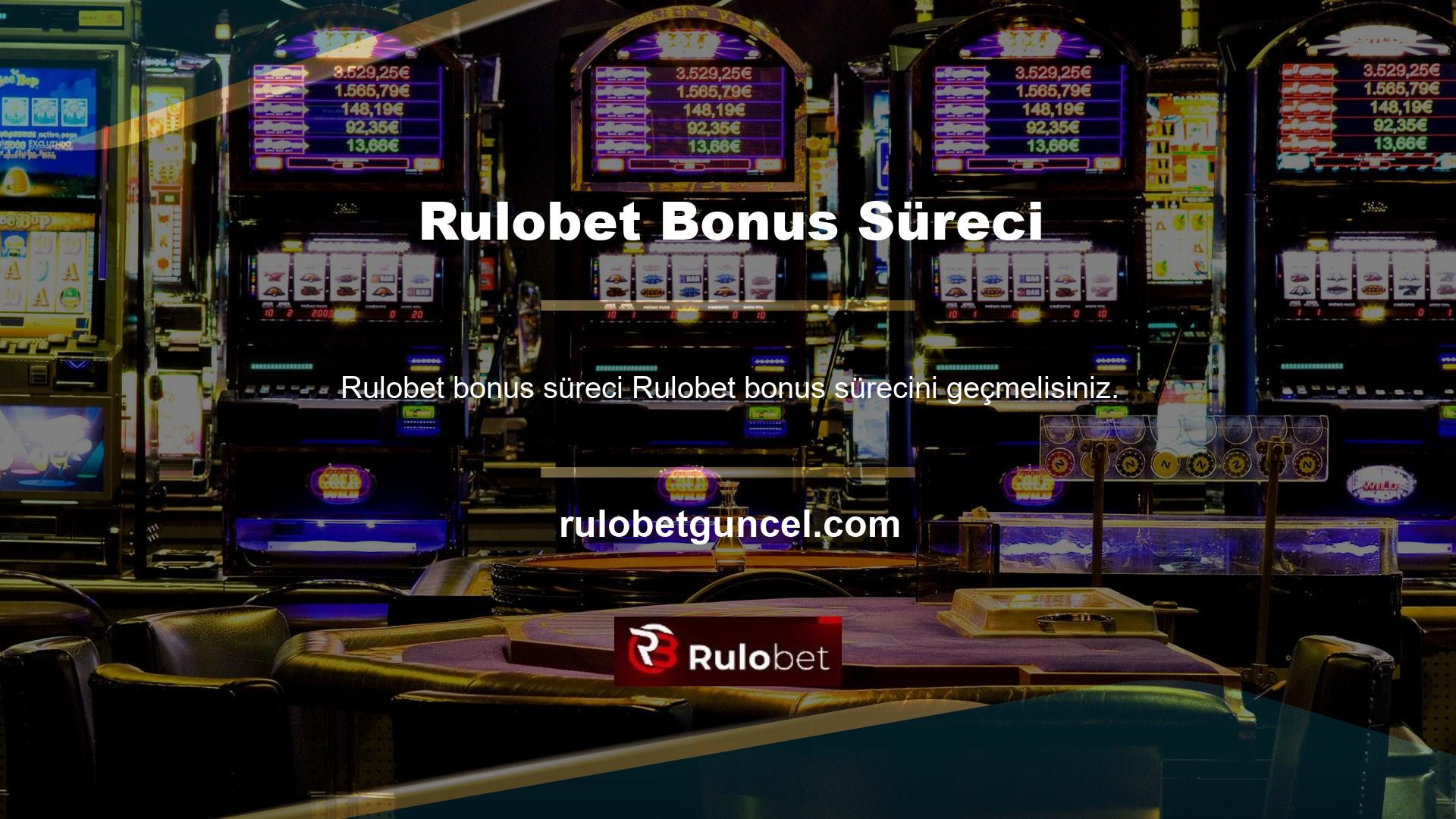 Rulobet mevduat ve geri çekilme